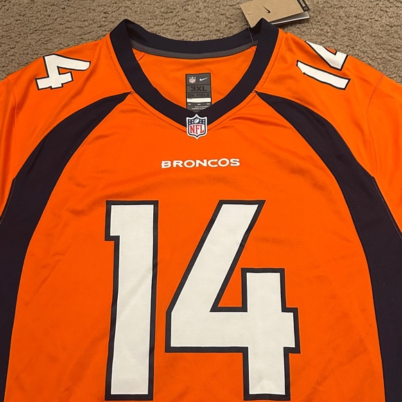 NWT Nike Mens NFL Denver Broncos #14 Courtland Sutton Orange Jersey Top Size 3XL - Picture 3 of 11